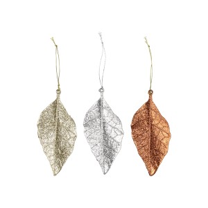 Eglutės papuošalas Lapas 6x1,5x13 cm (mix) Winteria 628984 KLD