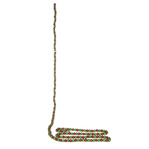 Girlianda kalėdinė eglutei žali/raudoni karoliukai 270 cm 8445393630960 KLD