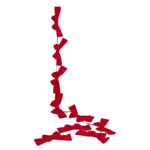 Dekoratyvinė girlianda Kaspinėliai 1.83 m raudona 8445393678481 KLD