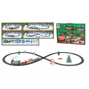 Dekoracija kalėdinis elektrinis traukinukas 100x51.5x87 cm 8445393687476 kld