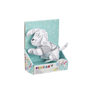 Pliušinis žaislas Šuniukas "nuspalvink pats" 19x16x14 cm Pincello 18032