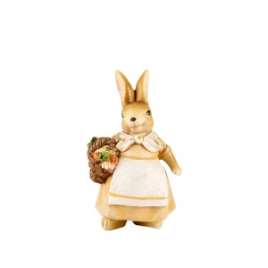 Figūrėlė Kiškis su pintine 7x6x13 cm velykinis Clayre