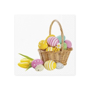 Servetėlės Margučiai krepšelyje 33x33 cm 160275 velyk