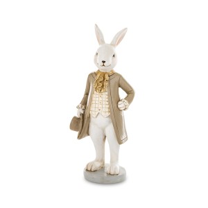 Figūrėlė Ponas Triušis pastelinė splv. 20x7,5x5,5 cm 175233 velyk