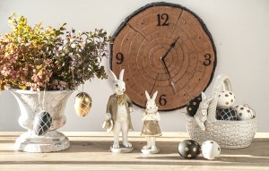 Figūrėlė Ponia Triušė pastelinė spl.15x5,5x4,5 cm 175236 velyk