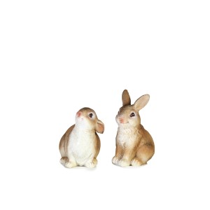 Figūrėlė Zuikis polirezininis 9x7x5 cm (mix) 50357 velyk