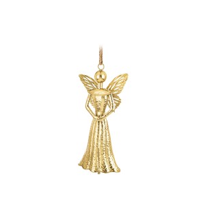 Angelas metalinis pakabinamas aukso sp. 42,5x21x10,5 cm 181463 KLD