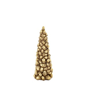 Figūrėlė Eglutė stilizuota polirezin. auksinės sp. 32x12x12 cm 170848 KLD