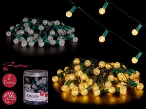 Girlianda 80 LED lempučių 8 m 8 funkcijos Krist+ 88713 kld