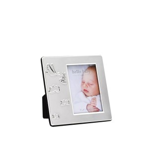 Rėmelis metalinis sidabrinės sp. su gandru 7.5x10 cm CG2022 Celebrations Widdop
