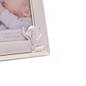 Rėmelis metalinis sidabrinės sp. su drambliuku 9x13 cm BM302 Bambino  Widdop