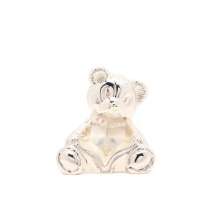 Taupyklė Meškiukas sidabro sp. 13x9x12 cm BM379  Bambino Widdop