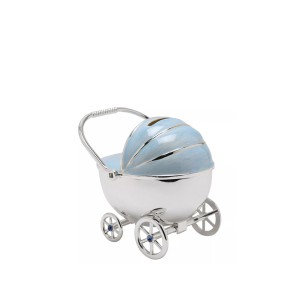 Taupyklė Vežimėlis mėlynas metalinis 13x10x11 cm BM393 Bambino Widdop