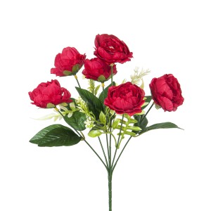 Dekoratyvinė gėlių puokštė Bijūnai D7xH30 cm (mix) 50413