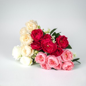 Dekoratyvinė gėlių puokštė Bijūnai D7xH30 cm (mix) 50413