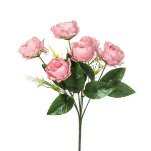 Dekoratyvinė gėlių puokštė Bijūnai D7xH30 cm (mix) 50413