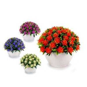 Dirbtinis augalas 14x14x12 cm (mix - 4 spalvų) Ibergarden 50637