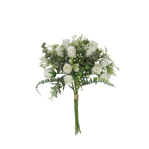 Dekoratyvinė gėlių puokštė Rožės 22x22x33 cm 8445393222370