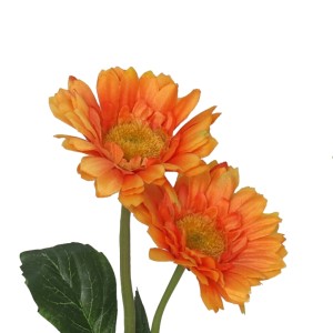Dekoratyvinė gėlė Gerbera oranžinė 43 cm 8445393217437