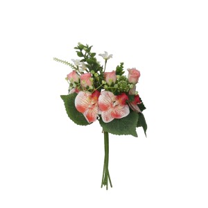 Dekoratyvinė Gėlių puokštė orchidėjos/rožės 22x37 cm 8445393222325