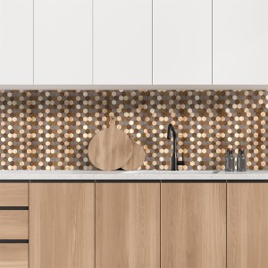 Plokštelė sienai lipni dekoratyvinė bronzos sp. 33x27,5 cm HD7719
