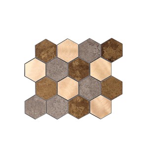 Plokštelė sienai lipni dekoratyvinė bronzos sp. 33x27,5 cm HD7719
