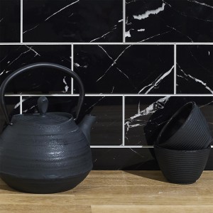 Plokštelė sienai lipni dekoratyvinė juoda sp. 33x27,5 cm HD7709