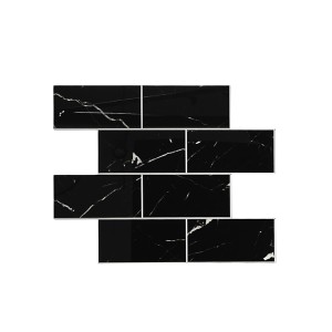 Plokštelė sienai lipni dekoratyvinė juoda sp. 33x27,5 cm HD7709