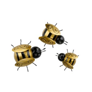 Sienos dekoracija Bitė 3 vnt. 12x10x8 cm ARTICASA 871125250225