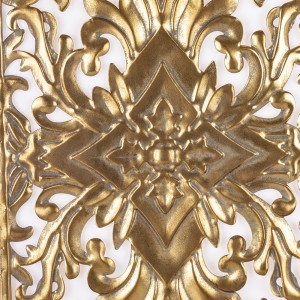 Sienos dekoracija metalinė aukso spl. 73x39x1,5 cm