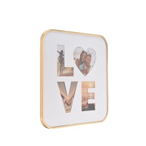 Rėmelis Love 4 nuotraukoms metalinis aukso spl. WG1209 Amore by Juliana Widdop