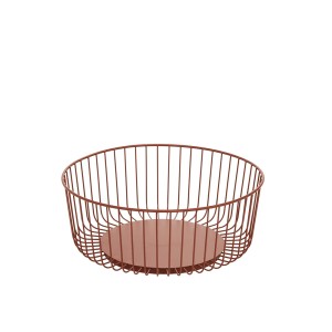 Vaisinė metalinė D28,5xH11 cm raudonos spalvos 5Five 190314C