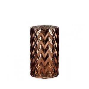 Vaza stiklinė D11xH20 cm rusva Giftdecor 77885