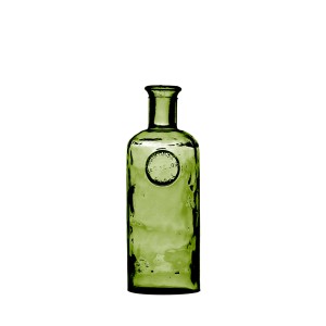 Vaza perdirbto stiklo D13xH27 cm žalia Natural Living 8070