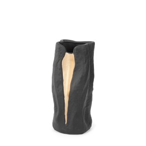 Vaza keramikinė juodos/aukso sp. 29x13.5 cm HR-V035