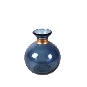 Vaza stiklinė mėlyna Babet D11xH13 cm 102149