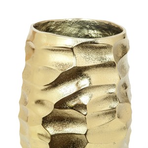 Vaza metalinė aukso sp. 17,5x15x31,5 cm DECOSILUET