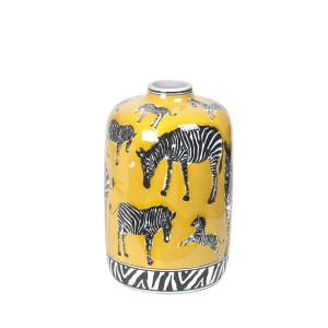 Vaza porcelianinė Zebrai 16.5x26 cm