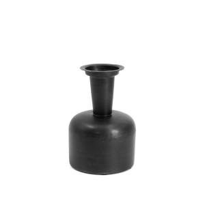 Vaza metalinė juodos sp. D12xH18 cm Kolony 108978