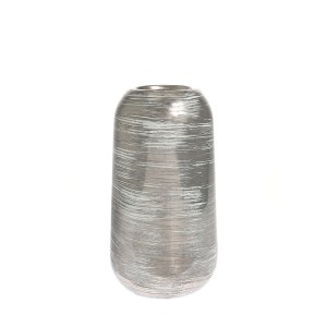 Vaza keramikinė Sūkurys sidabro spl. 24x13.5x13.5 cm Hestia Widdop