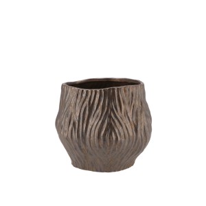 Vaza keramikinė bronzos sp. D23xH20 cm Multan 101107