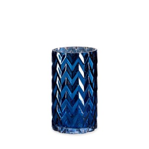 Vaza stiklinė D11xH20 cm mėlyna Giftdecor 77886
