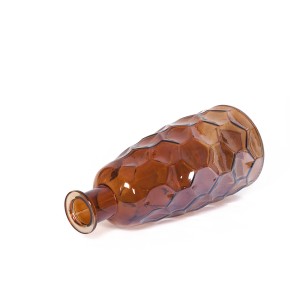 Vaza stiklinė D12,5xH30,5 cm rudos spalvos Karin Countryfield 112692