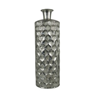 Vaza metalinė sidabro spalvos D19xH57 cm 116262