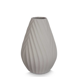 Vaza keramikinė D21xH31 cm pilkos spalvos Giftdecor 80121