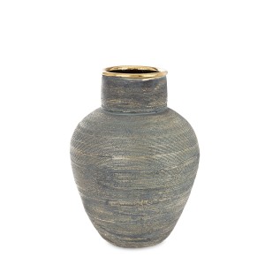 Vaza keramikinė bronzos spl. 32x23x23 cm 171398