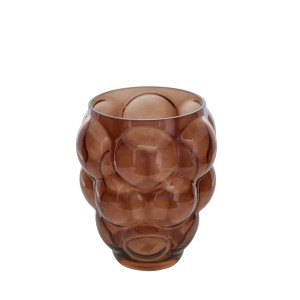 Vaza stiklinė D22xH25 cm rudos spalvos Atmosphera 210203