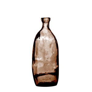 Vaza perdirbto stiklo D13xH35 cm ruda Natural Living 08064