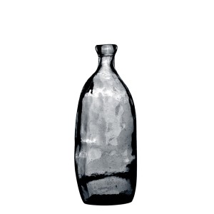 Vaza perdirbto stiklo D13xH35 cm pilka Natural Living 08063