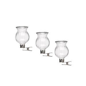 Vazelė stiklinė dekoratyvinė su segtuku D4xH6 cm 13g  871125249582